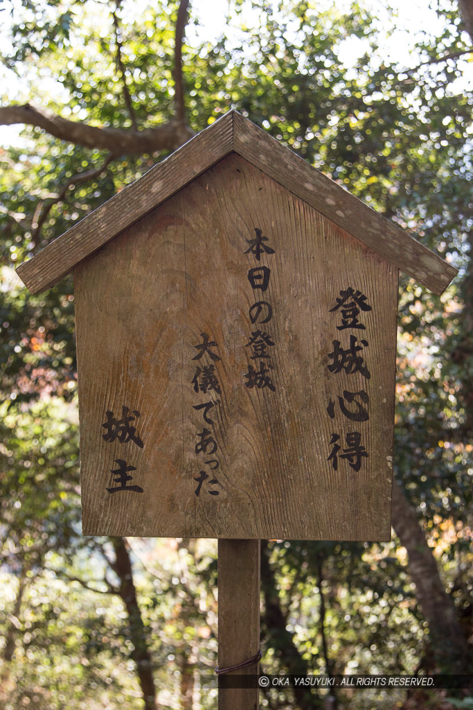 登城心得・本日の登城大義であった