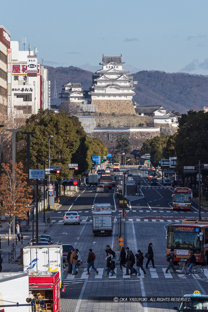 JR姫路駅から姫路城