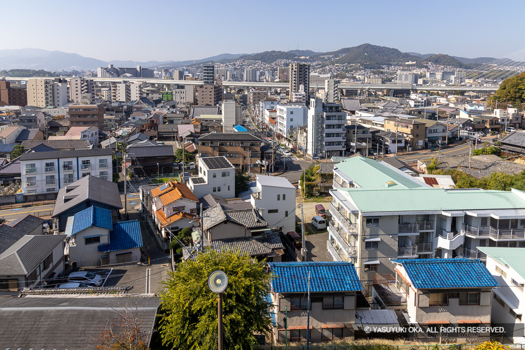 池田城から西を望む