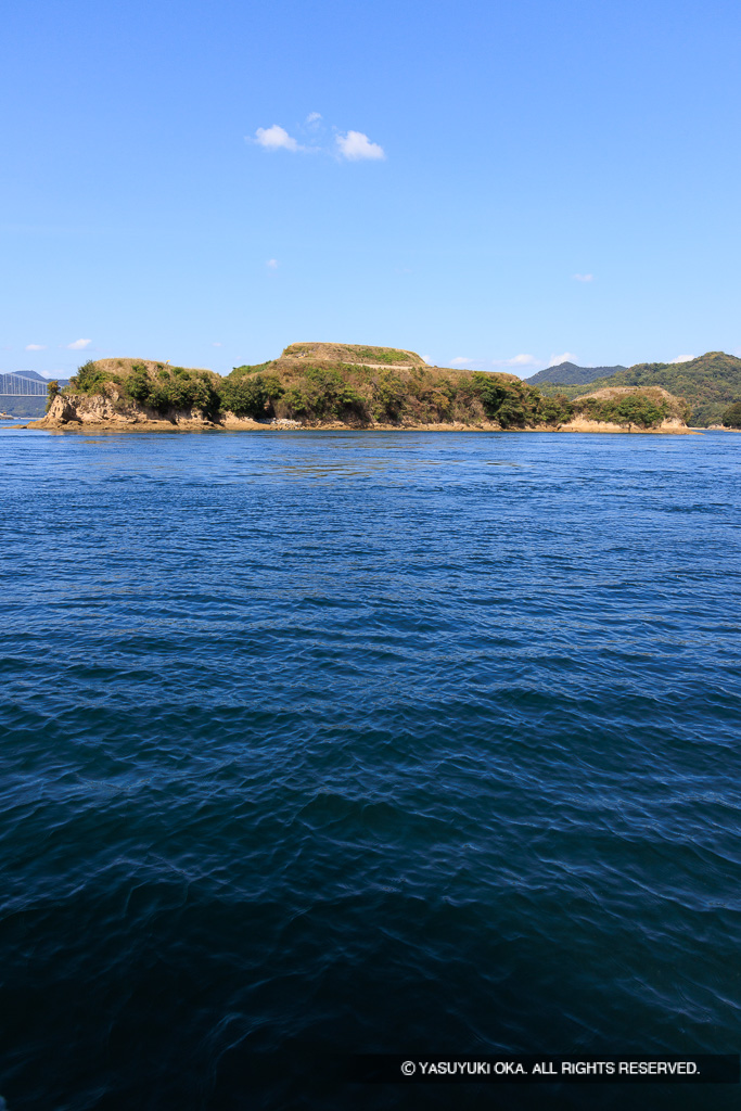 能島城（2020年木々伐採後）