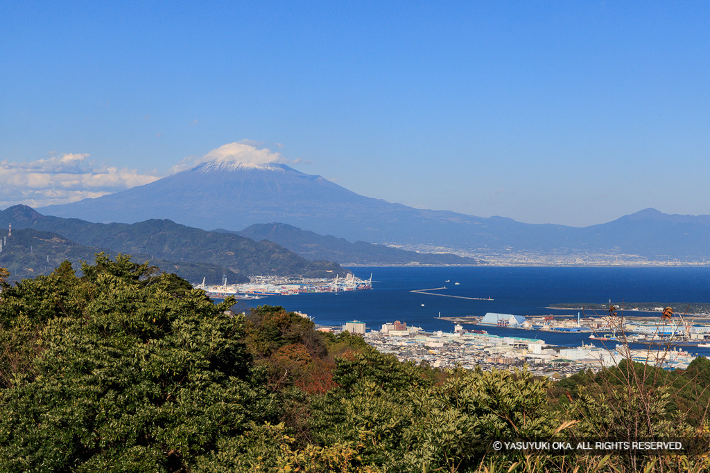 日本平夢テラスから観る富士山