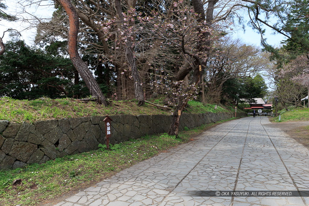 松前城の外堀跡